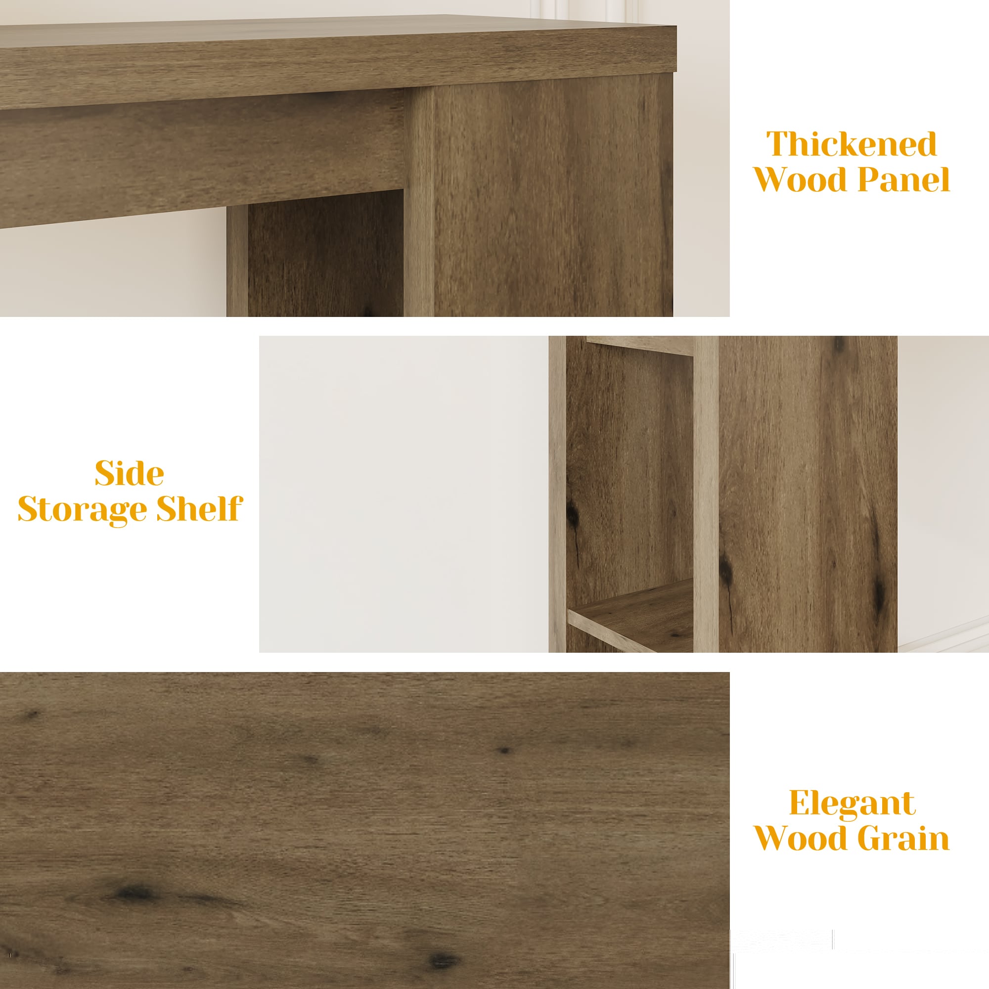 Long Wooden Console Table For Hallway Farmhouse Entryway Table_voghion.com